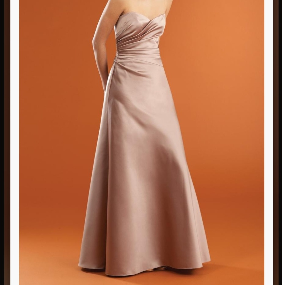 Size 18 Gold Satin Strapless NWT